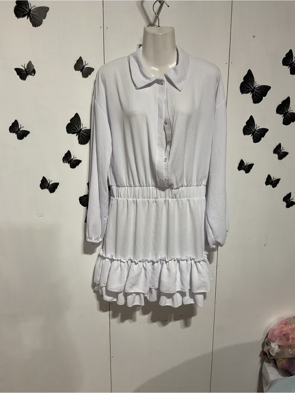 Plain White Crewneck Tee with Tag Size M